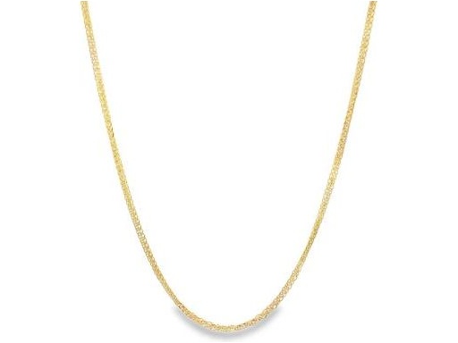 18K Yellow Gold Rope Chain Necklace – 17.5 Inch